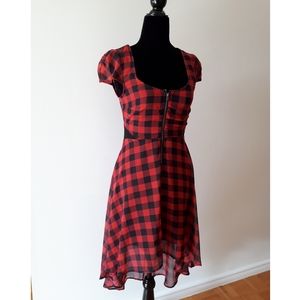 NWT Material Girl Gingham High low Dress